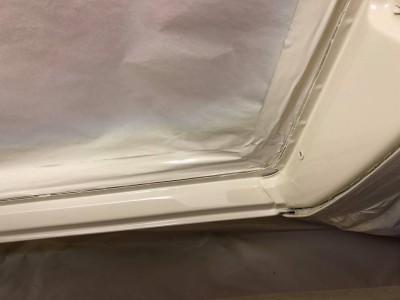 Door apertures receive final coat