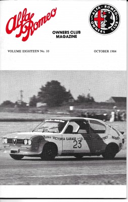 Fame at last front cover of the AROC magazine!