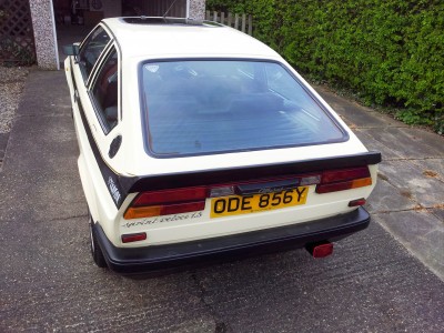 The rubber rear spoiler that was unique to the Speciale. It was actually a factory approved accessory.